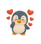 可愛い3Dペンギン（個別スタンプ：18）