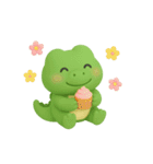 可愛い3Dワニくん（個別スタンプ：30）