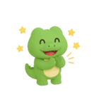 可愛い3Dワニくん（個別スタンプ：32）