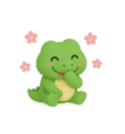 可愛い3Dワニくん（個別スタンプ：35）
