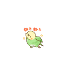 カラフルインコの超小さいスタンプ（個別スタンプ：1）