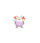 カラフルインコの超小さいスタンプ（個別スタンプ：5）
