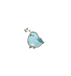 カラフルインコの超小さいスタンプ（個別スタンプ：8）