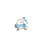 カラフルインコの超小さいスタンプ（個別スタンプ：18）