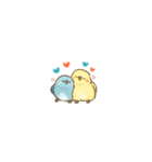 カラフルインコの超小さいスタンプ（個別スタンプ：24）