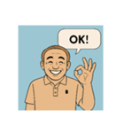 イケオジさんの、日常のごあいさつ（個別スタンプ：6）
