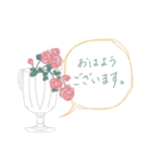 アンティーク＊大人ガーリーくすみ色修正版（個別スタンプ：7）