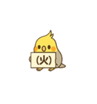 オカメインコで曜日、日にち（個別スタンプ：4）