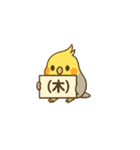 オカメインコで曜日、日にち（個別スタンプ：6）