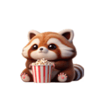 レッサーパンダの萌え力爆発（個別スタンプ：1）