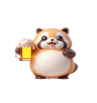 レッサーパンダの萌え力爆発（個別スタンプ：7）