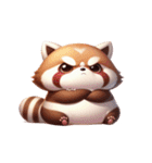 レッサーパンダの萌え力爆発（個別スタンプ：10）