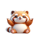 レッサーパンダの萌え力爆発（個別スタンプ：11）