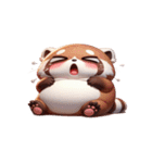 レッサーパンダの萌え力爆発（個別スタンプ：26）
