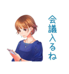 大人のお姉さん★業務連絡（個別スタンプ：5）