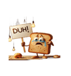 涙いっぱいの超かわいいトースト（個別スタンプ：2）