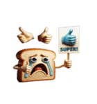 涙いっぱいの超かわいいトースト（個別スタンプ：3）