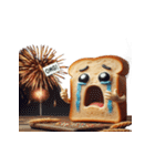 涙いっぱいの超かわいいトースト（個別スタンプ：5）