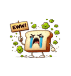 涙いっぱいの超かわいいトースト（個別スタンプ：17）