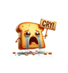 涙いっぱいの超かわいいトースト（個別スタンプ：20）