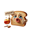 涙いっぱいの超かわいいトースト（個別スタンプ：22）