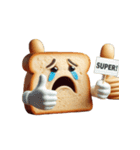 涙いっぱいの超かわいいトースト（個別スタンプ：24）