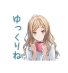 丁寧な優しいお姉さん（個別スタンプ：5）