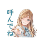 丁寧な優しいお姉さん（個別スタンプ：30）