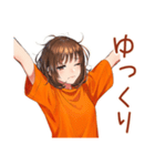 ボブカットの女の子の週末♡（個別スタンプ：7）