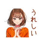 ボブカットの女の子の週末♡（個別スタンプ：26）