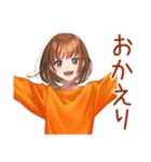 ボブカットの女の子の週末♡（個別スタンプ：30）