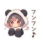 毎日使える★パンダパーカーちゃん（個別スタンプ：18）