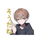 ゆるパーカーくんのふんわり相槌（個別スタンプ：15）