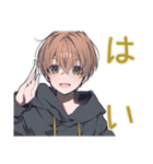 ゆるパーカーくんのふんわり相槌（個別スタンプ：23）