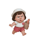 ぷくぷくほっぺの女の子 2 (NT)（個別スタンプ：3）