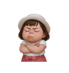 ぷくぷくほっぺの女の子 2 (NT)（個別スタンプ：6）