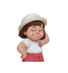 ぷくぷくほっぺの女の子 2 (NT)（個別スタンプ：14）