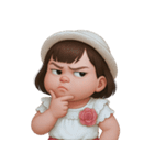 ぷくぷくほっぺの女の子 2 (NT)（個別スタンプ：18）