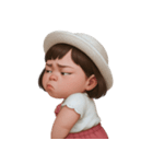 ぷくぷくほっぺの女の子 2 (NT)（個別スタンプ：19）
