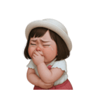 ぷくぷくほっぺの女の子 2 (NT)（個別スタンプ：24）