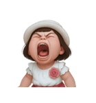 ぷくぷくほっぺの女の子 2 (NT)（個別スタンプ：36）