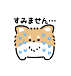 ふさふさチワワ（文字付き）（個別スタンプ：14）