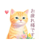 小さなハートと子猫スタンプ（個別スタンプ：8）