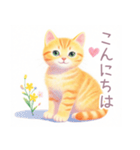 小さなハートと子猫スタンプ（個別スタンプ：22）