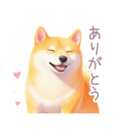 小さなハートと柴犬スタンプ（個別スタンプ：6）