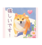 小さなハートと柴犬スタンプ（個別スタンプ：27）