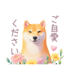 小さなハートと柴犬スタンプ（個別スタンプ：31）