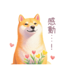 小さなハートと柴犬スタンプ（個別スタンプ：35）