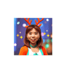 ❤️飛び出すハロウィン❤️サンタクロース（個別スタンプ：14）