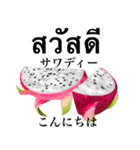 南国のドラゴンフルーツ 【タイ語】（個別スタンプ：2）